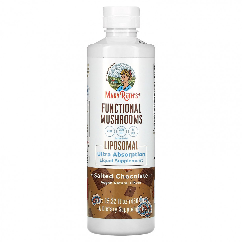 ���� ������ (Iherb) MaryRuth Organics, Functional Mushrooms Liposomal, ������� �������, 450 �� (15,22 ����. �����), ������ �� 4030 ���