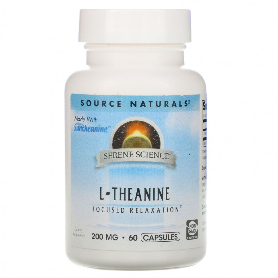���� ������ (Iherb) Source Naturals, Serene Science, L-������, 200 ��, 60 ������, ������ �� 4950 ���