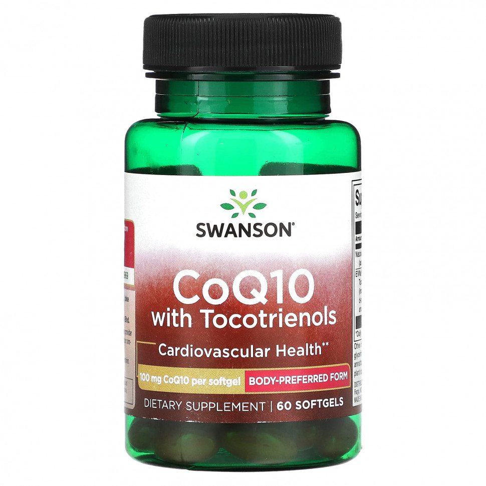 ���� ������ (Iherb) Swanson, ������� Q10 � ��������������, 100 ��, 60 ������ ��������, ������ �� 3130 ���