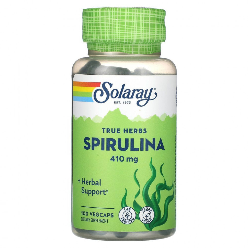 ���� ������ (Iherb) Solaray, True Herbs, ���������, 410 ��, 100 �������������� ������, ������ �� 1800 ���