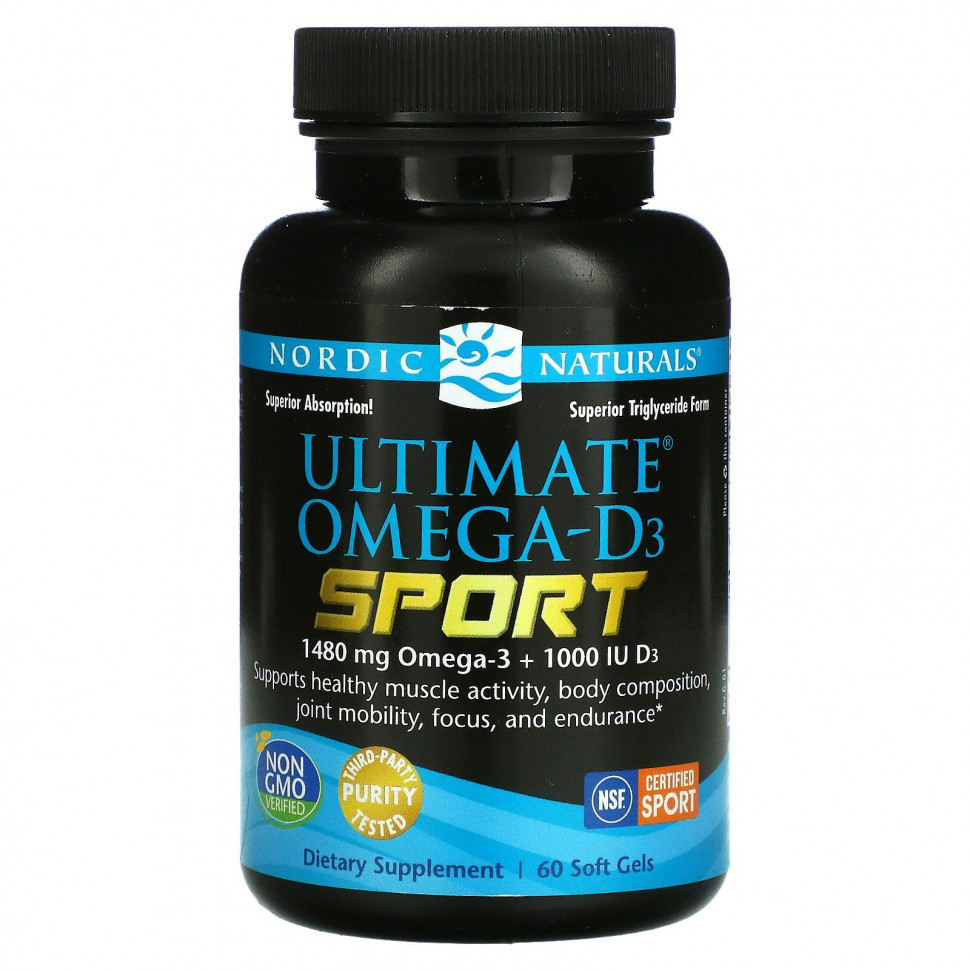   (Iherb) Nordic Naturals, Ultimate -D3, Sport, 60     -     , -, 