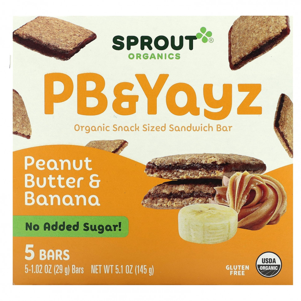   (Iherb) Sprout Organics, PB & Yayz,  -  ,    , 5 , 29  (1,02 )    -     , -, 