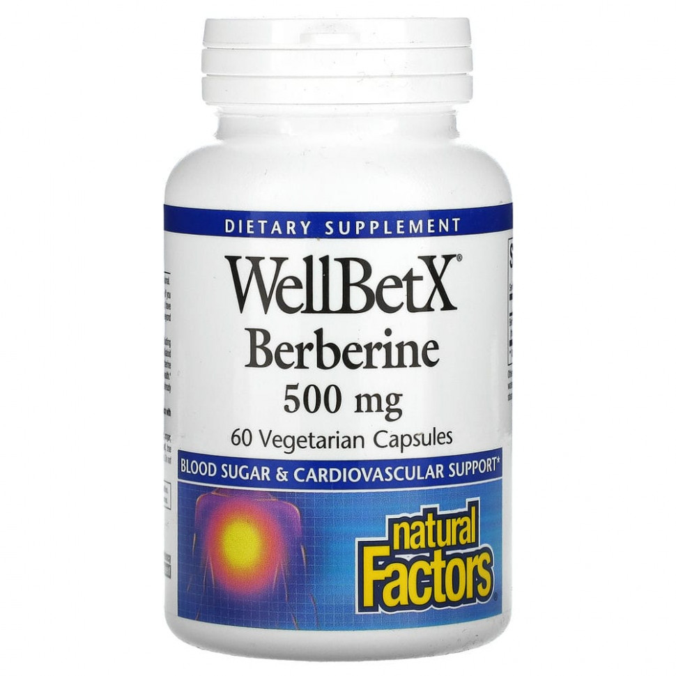   (Iherb) Natural Factors, WellBetX, , 500 , 60      -     , -, 