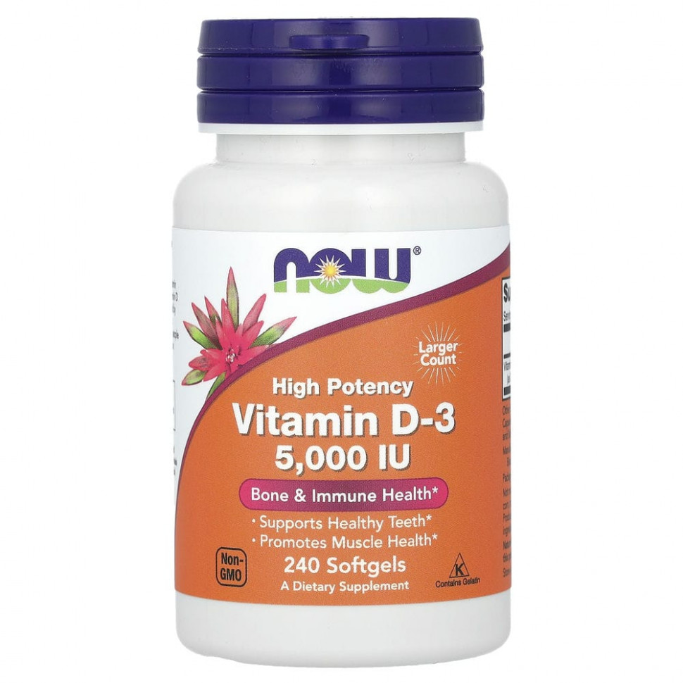   (Iherb) NOW Foods,  D3, 125  (5000 ), 240     -     , -, 