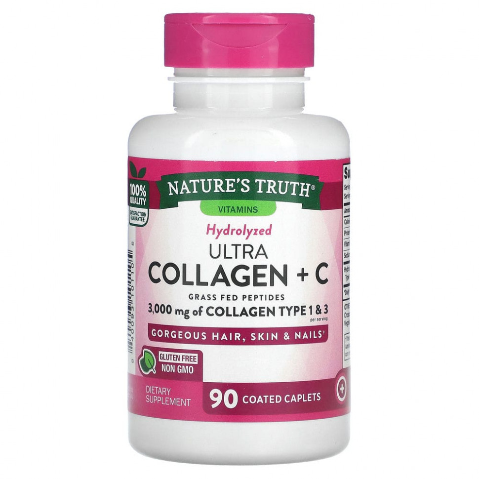   (Iherb) Nature's Truth, Ultra Collagen + C, 3000 , 90 ,      -     , -, 