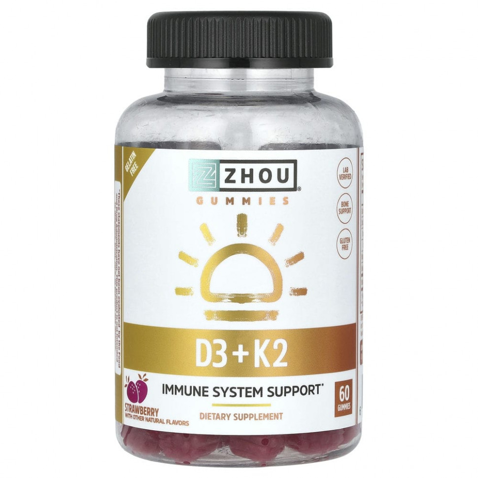   (Iherb) Zhou Nutrition, K2 + D3, , 60      -     , -, 