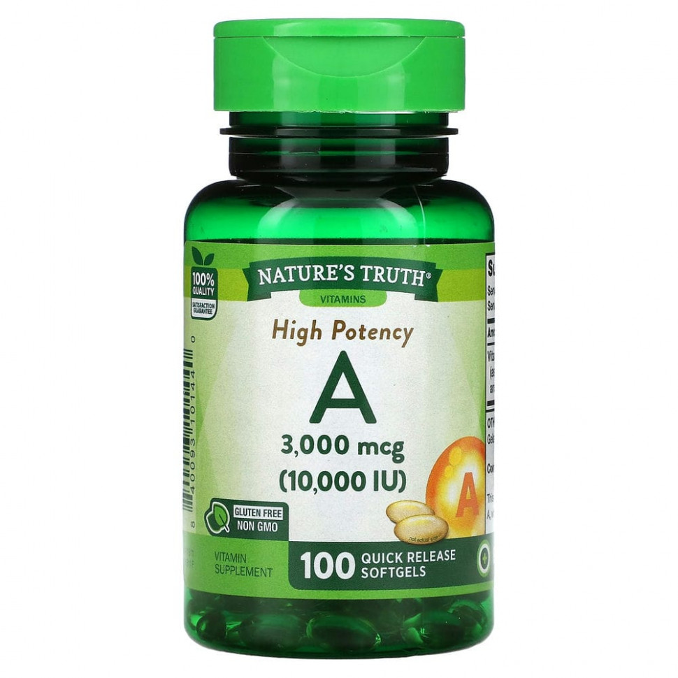   (Iherb) Nature's Truth,  A  , 3000  (10 000 ), 100       -     , -, 