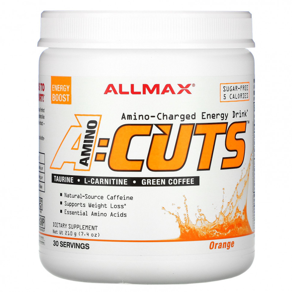 ���� ������ (Iherb) ALLMAX Nutrition, ACUTS, Amino-Charged Energy Drink, Arctic Orange, 7.4 oz (210 g), ������ �� 4040 ���