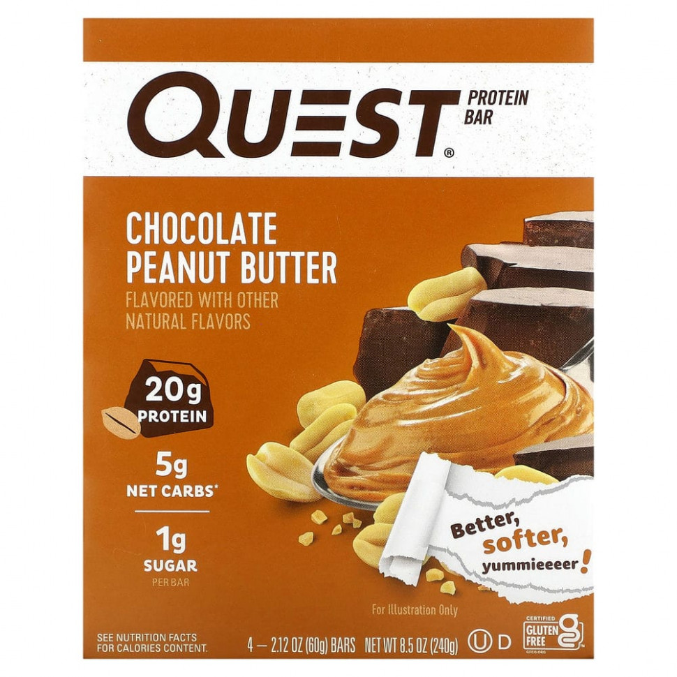   (Iherb) Quest Nutrition, Protein Bar, - , 4 , 60  (2,12 )    -     , -, 