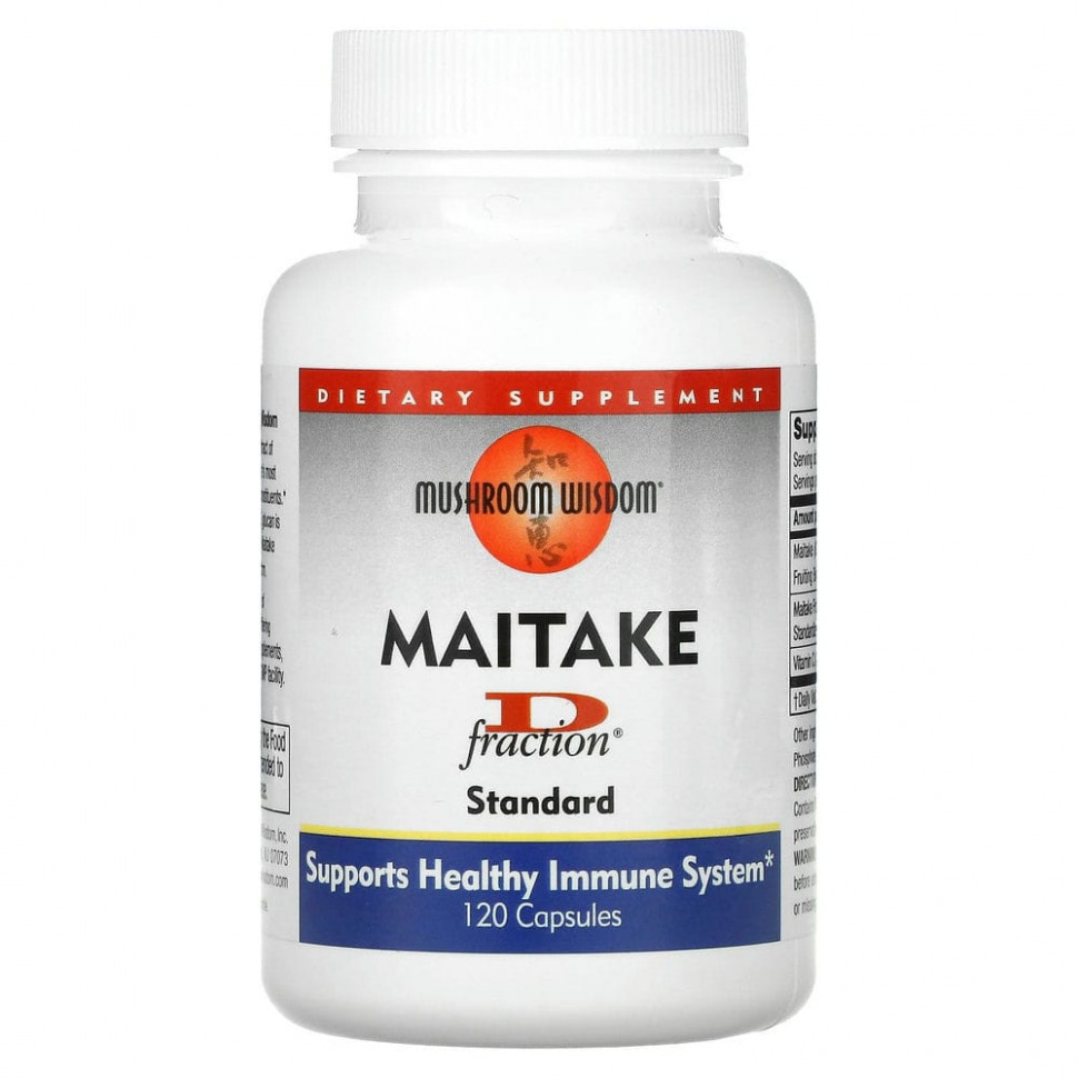 ���� ������ (Iherb) Mushroom Wisdom, Maitake D Fraction, ��������, 120 ������, ������ �� 5100 ���