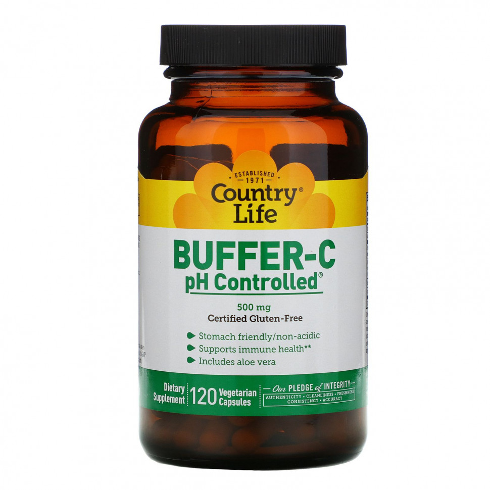 ���� ������ (Iherb) Country Life, Buffer-C pH Controlled, 500 ��, 120 �������������� ������, ������ �� 3510 ���