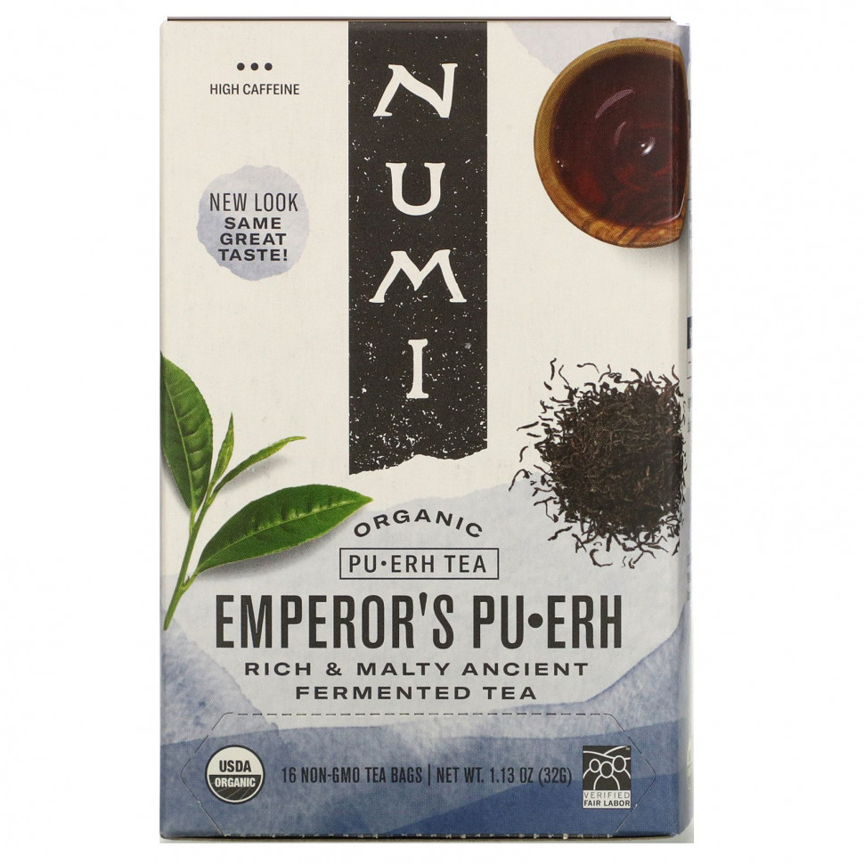 ���� ������ (Iherb) Numi Tea, ������������ ��� ����, ������������� ����, 16 ������ ���������, 32 � (1,13 �����), ������ �� 1550 ���