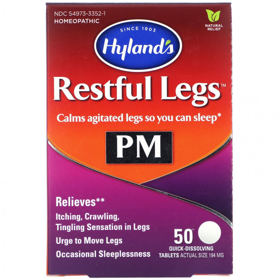 ���� ������ (Iherb) Hyland's, Restful Legs PM, 50 ����������������� ��������, ������ �� 2620 ���