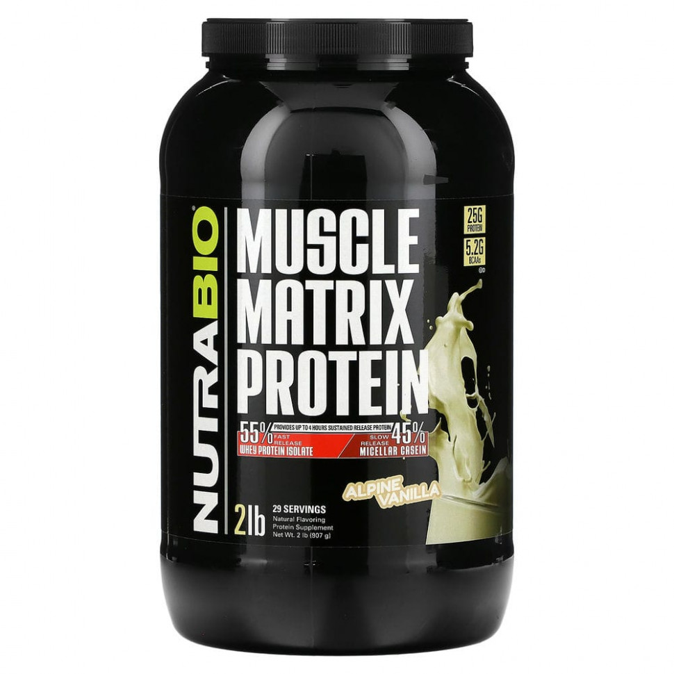   (Iherb) Nutrabio Labs, Muscle Matrix Protein,  , 907  (2 )    -     , -, 