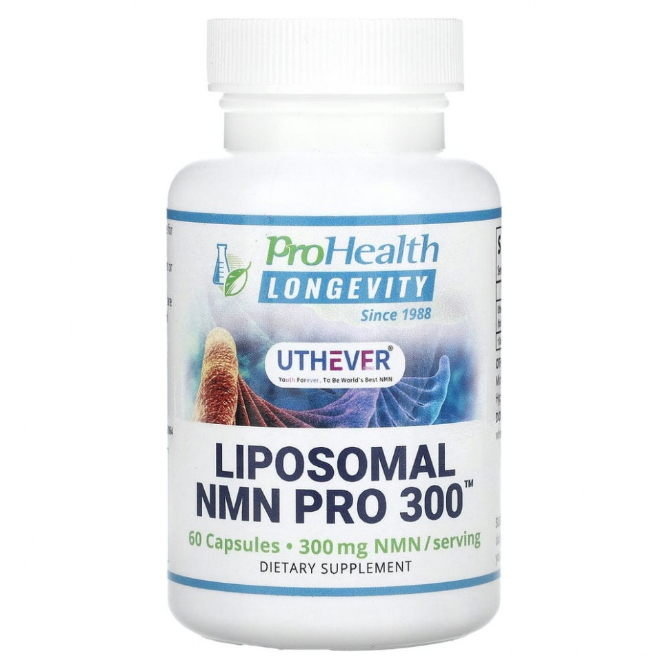 ���� ������ (Iherb) ProHealth Longevity, Liposomal NMN Pro 300, 60 ������, ������ �� 7700 ���