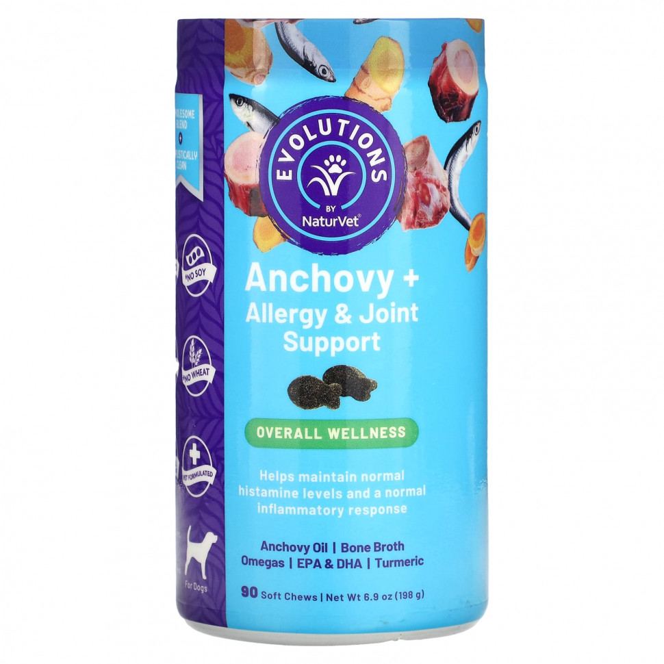 ���� ������ (Iherb) NaturVet, Evolution, ������ ��� �������� � ��������� ��������, ��� �����, 90 ����������� ��������, 198 � (6,9 �����), ������ �� 2320 ���