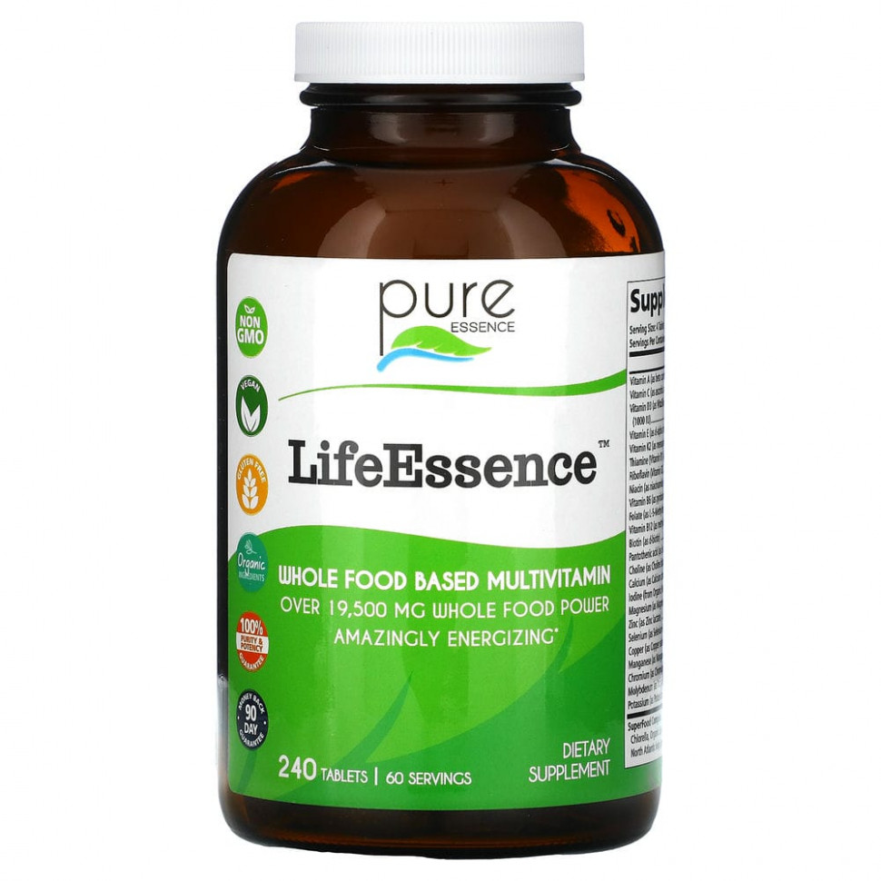 ���� ������ (Iherb) Pure Essence, LifeEssence, ������������� ��������������, 240 ��������, ������ �� 15150 ���