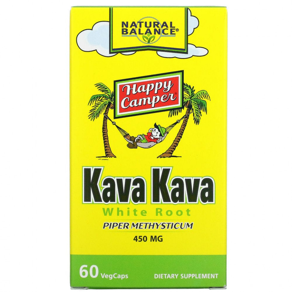   (Iherb) Natural Balance, Kava Kava White Root, 450 mg, 60 VegCaps    -     , -, 