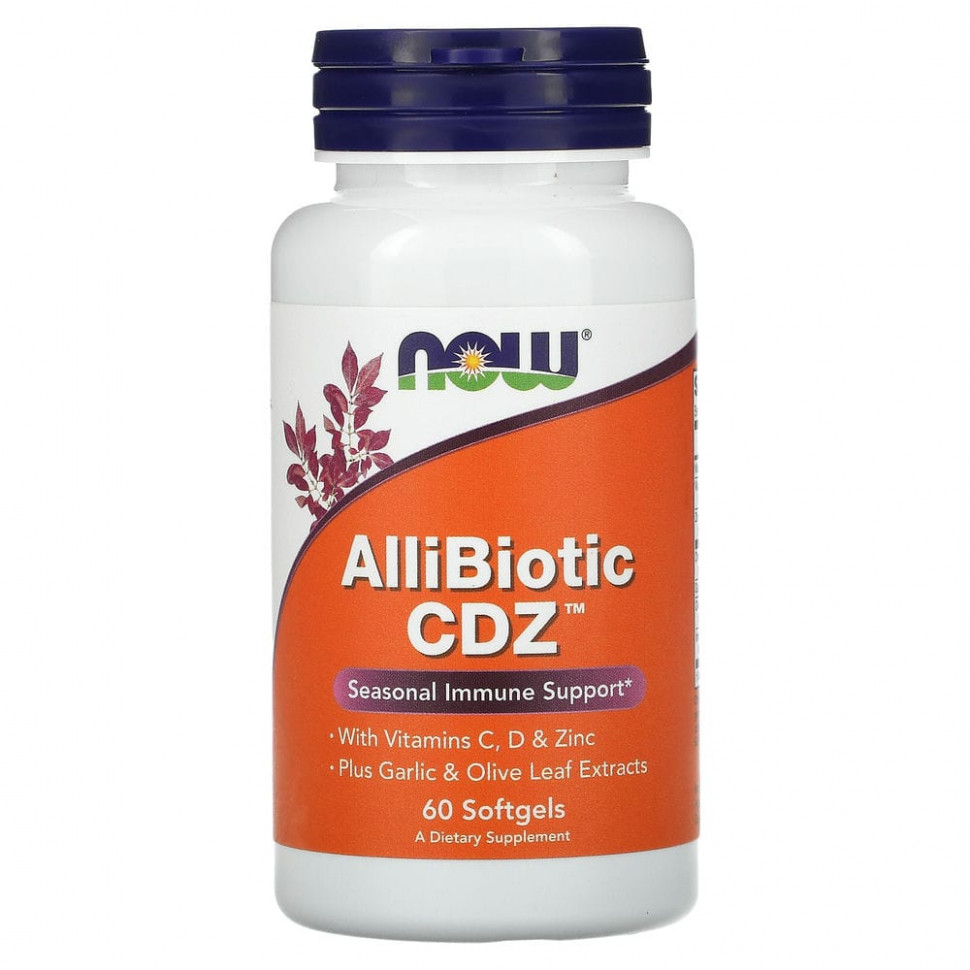 ���� ������ (Iherb) NOW Foods, AlliBiotic CDZ, �������� ��������� ����������, 60 ������ ��������, ������ �� 3460 ���