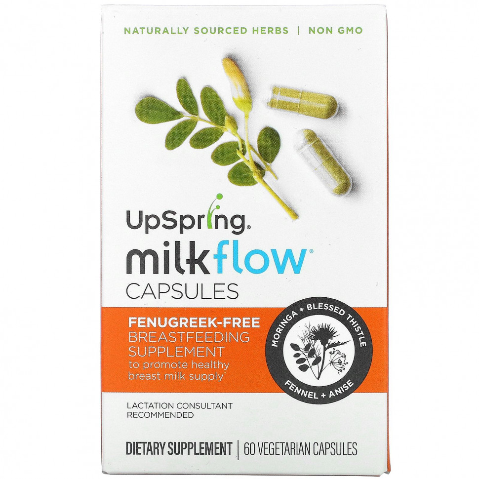 ���� ������ (Iherb) UpSpring, MilkFlow, ��� ���������, 60 �������������� ������, ������ �� 3590 ���