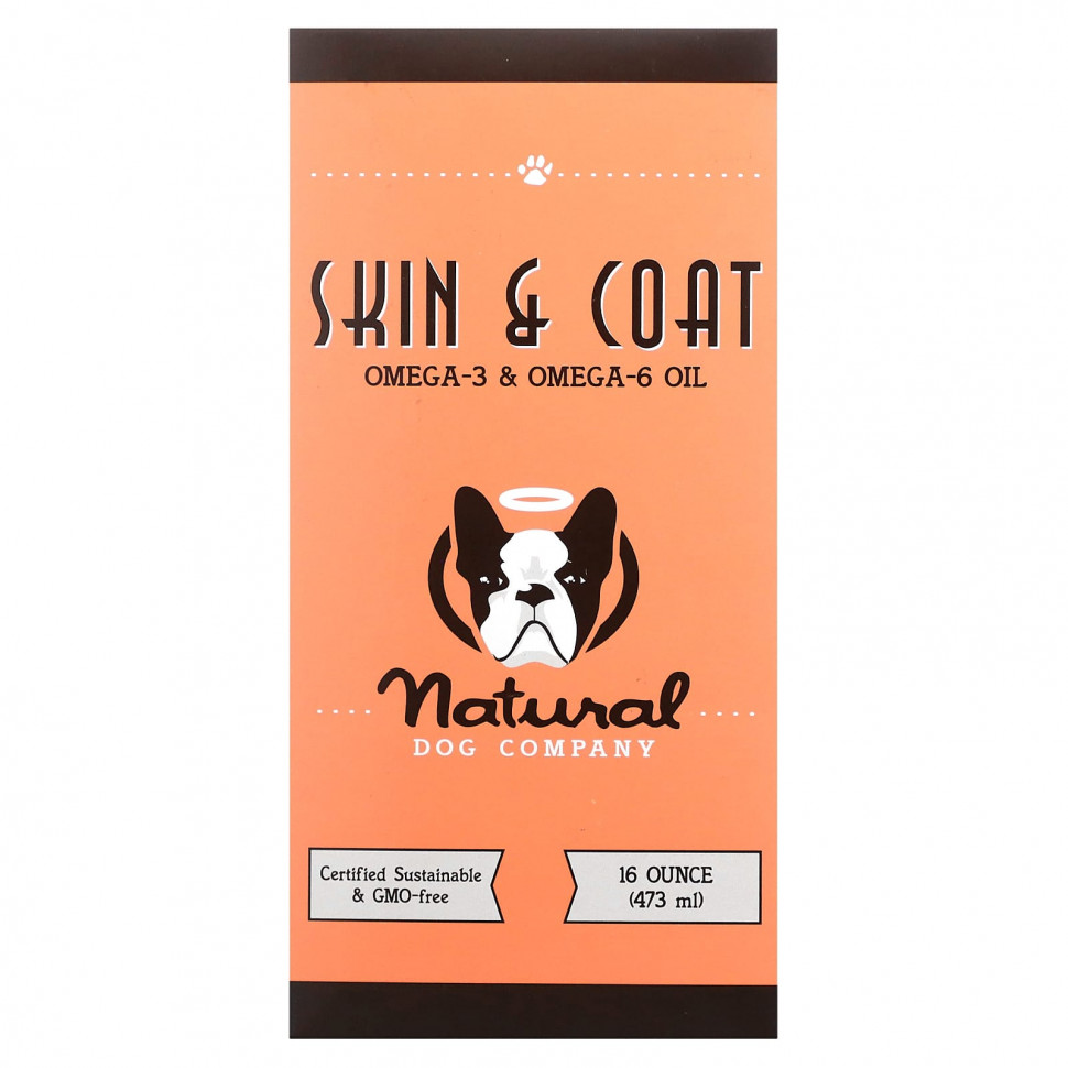 ���� ������ (Iherb) Natural Dog Company, Skin & Coat, ����� �����-3 � �����-6, 473 �� (16 �����), ������ �� 4750 ���