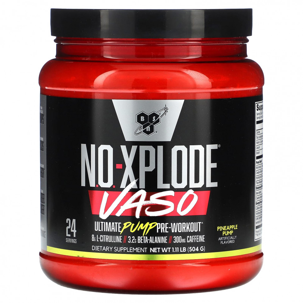   (Iherb) BSN, No-Xplode VASO, Ultimate Pump  ,  , 504  (1,11 )    -     , -, 