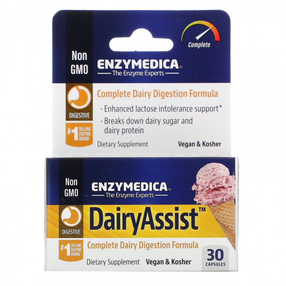   (Iherb) Enzymedica, DairyAssist, 30     -     , -, 