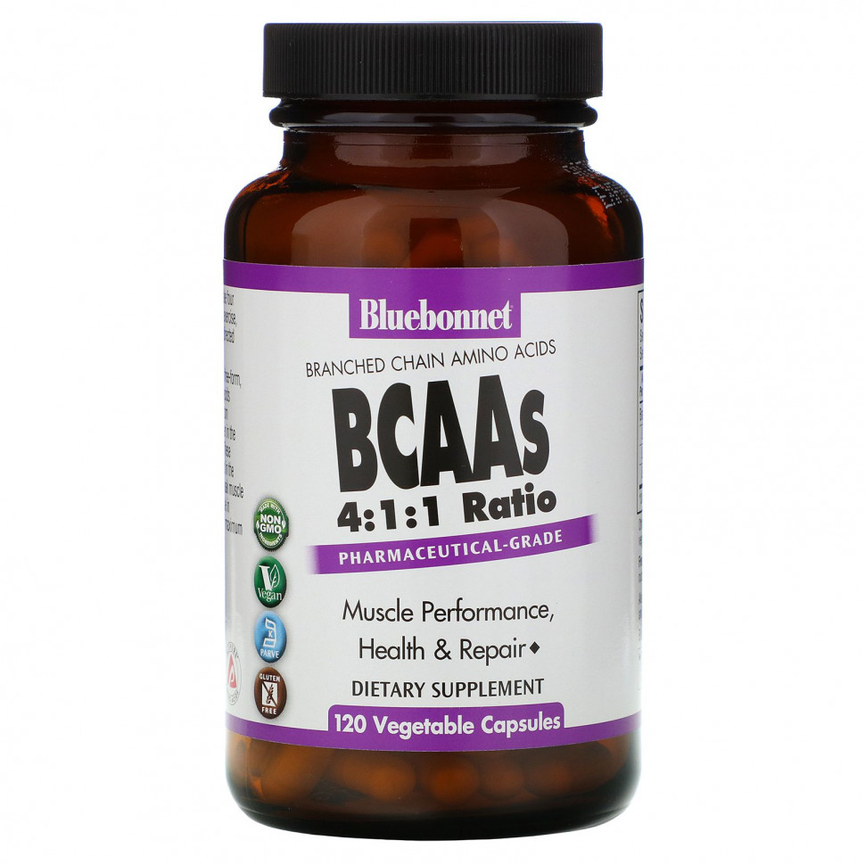   (Iherb) Bluebonnet Nutrition, BCAA   4: 1: 1, 120      -     , -, 