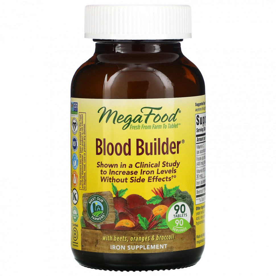   (Iherb) MegaFood, Blood Builder, 90     -     , -, 