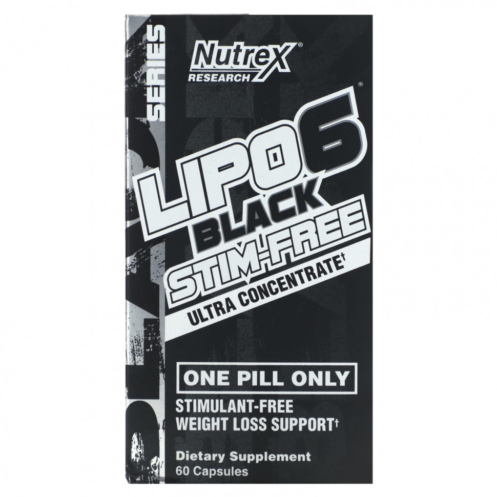   (Iherb) Nutrex Research, Lipo 6 Black, , 60     -     , -, 