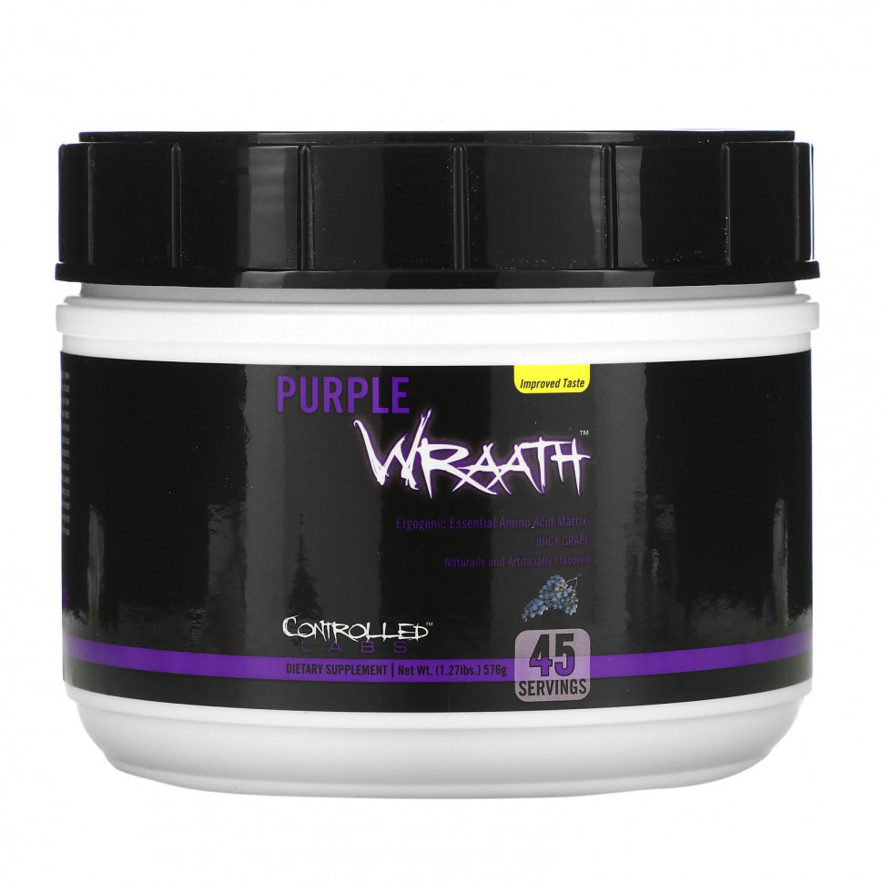 ���� ������ (Iherb) Controlled Labs, Purple Wraath, Juicy Grape, 1.27 lbs (576 g), ������ �� 10310 ���