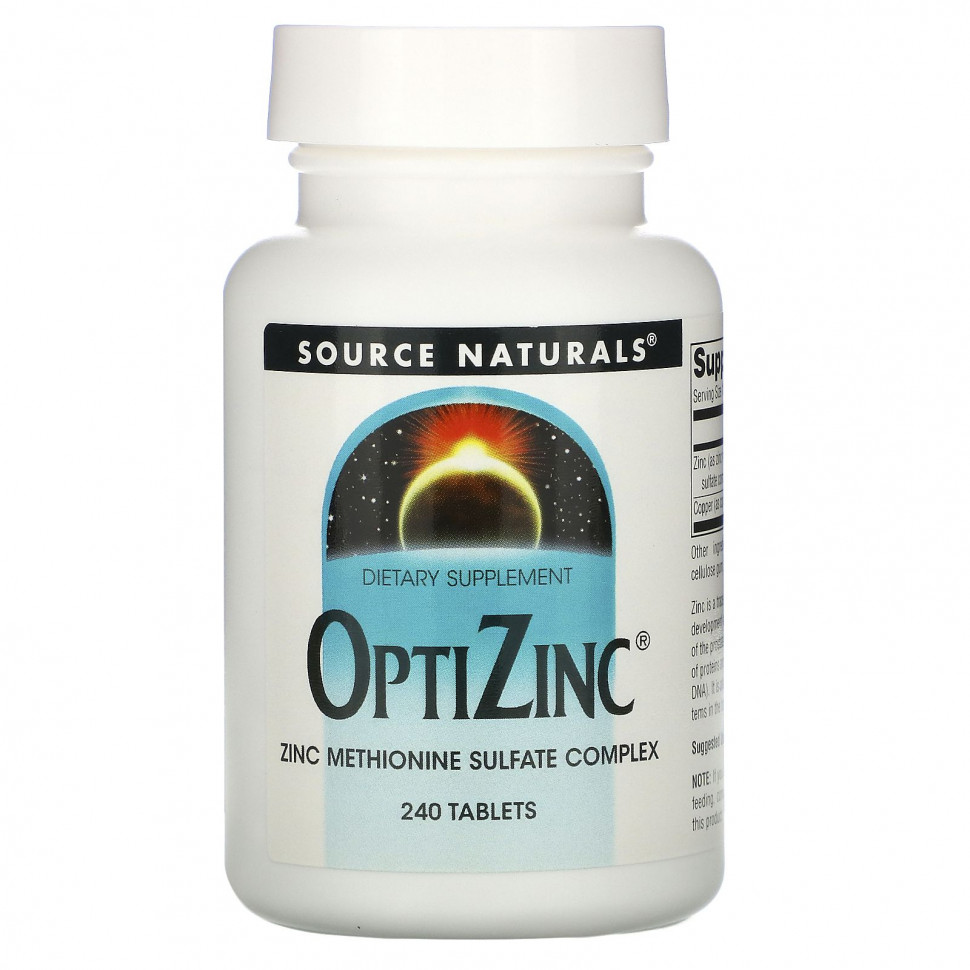 ���� ������ (Iherb) Source Naturals, OptiZinc, ����, 240 ��������, ������ �� 3980 ���