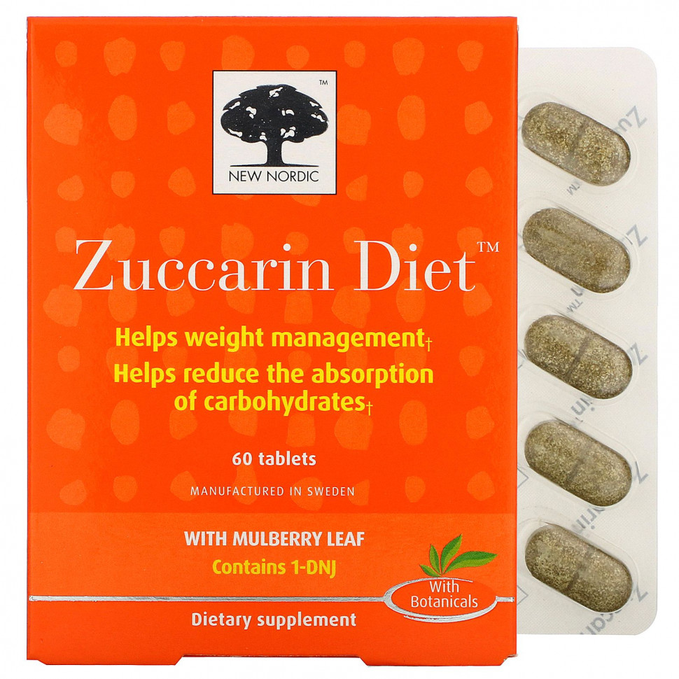   (Iherb) New Nordic, Zuccarin Diet,   , 60     -     , -, 