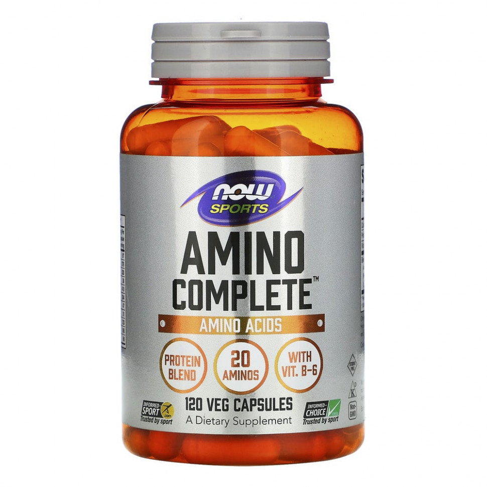 ���� ������ (Iherb) NOW Foods, Amino Complete, �������������� ��������, 120 �������������� ������, ������ �� 1860 ���