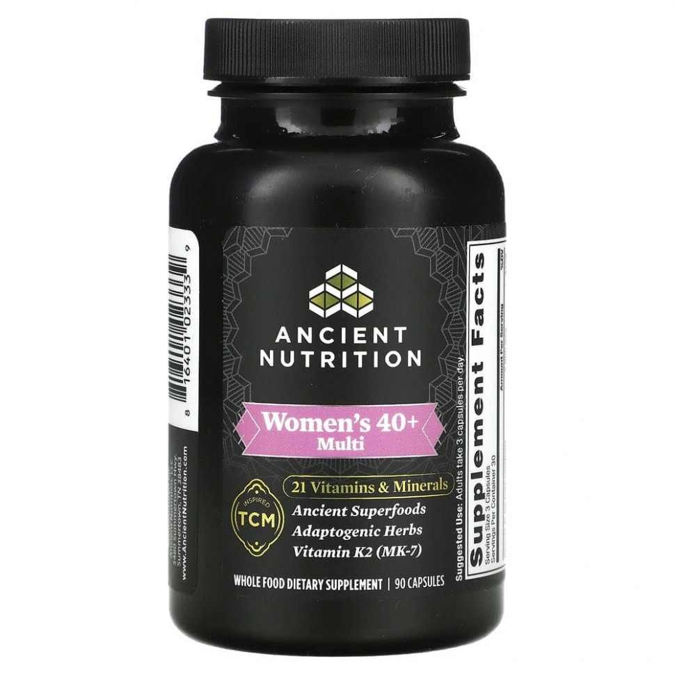   (Iherb) Dr. Axe / Ancient Nutrition, Ancient Multi,    40 , 90     -     , -, 