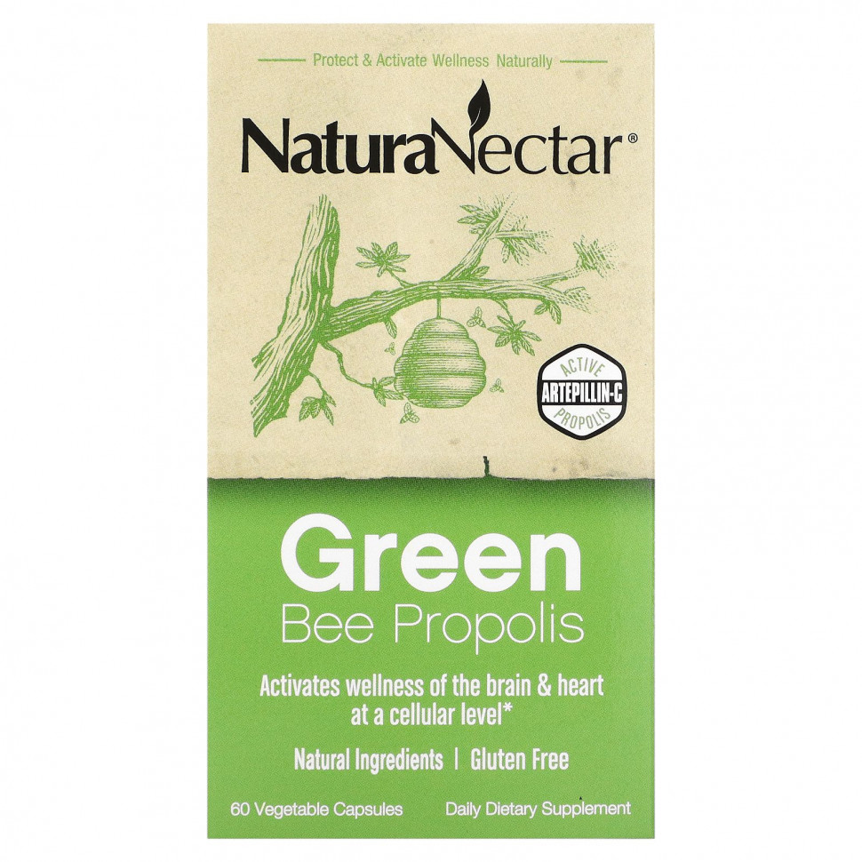   (Iherb) NaturaNectar, Green Bee Propolis, 60      -     , -, 