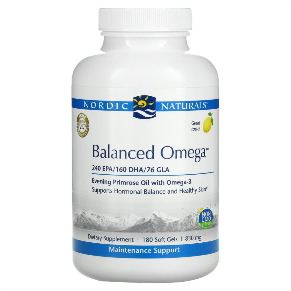 ���� ������ (Iherb) Nordic Naturals, Balanced Omega, �� ������ ������, 830 ��, 180 ������ ����������� ������, ������ �� 7690 ���