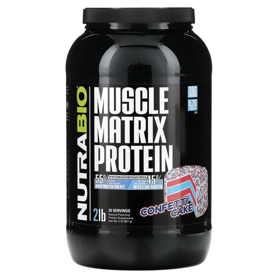   (Iherb) Nutrabio Labs, Muscle Matrix Protein,   , 907  (2 )    -     , -, 