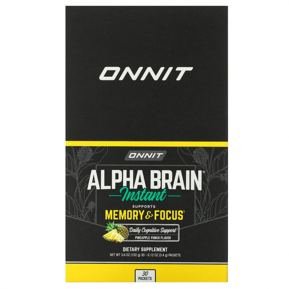   (Iherb) Onnit, Alpha Brain,  ,  , 30   3,4  (0,12 )    -     , -, 