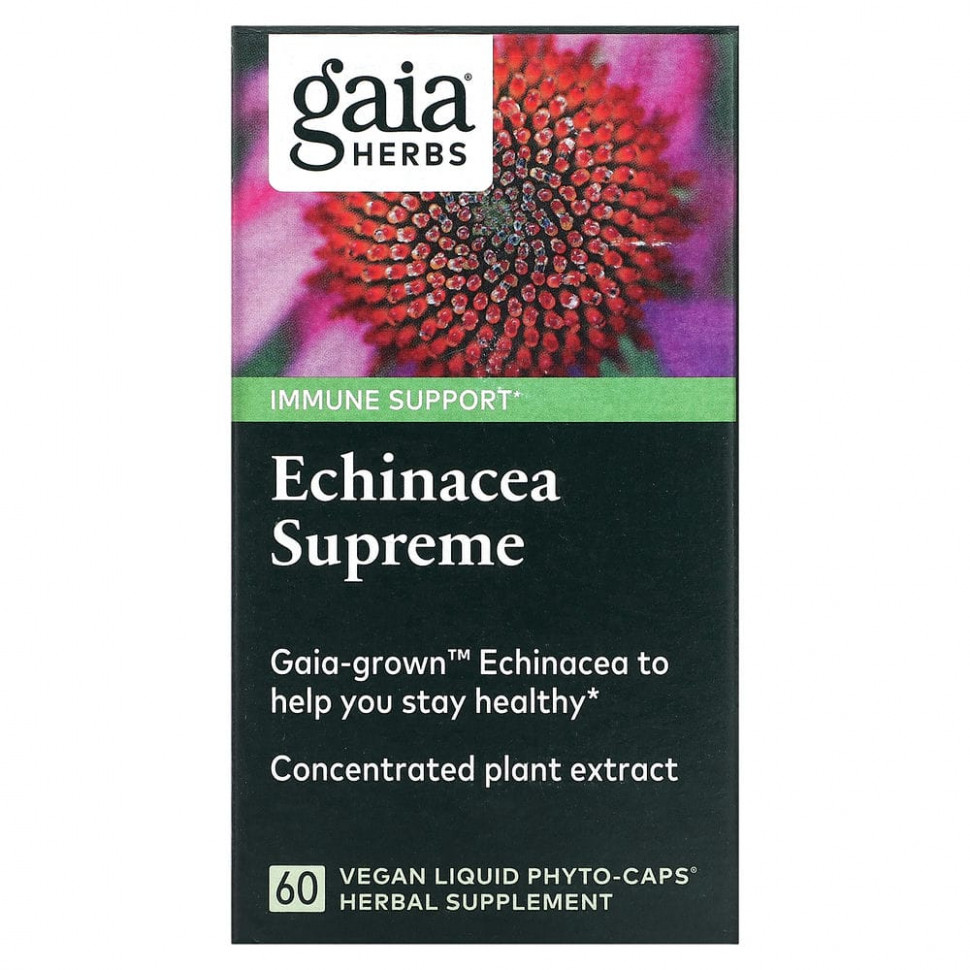   (Iherb) Gaia Herbs, Echinacea Supreme, 60  -      -     , -, 