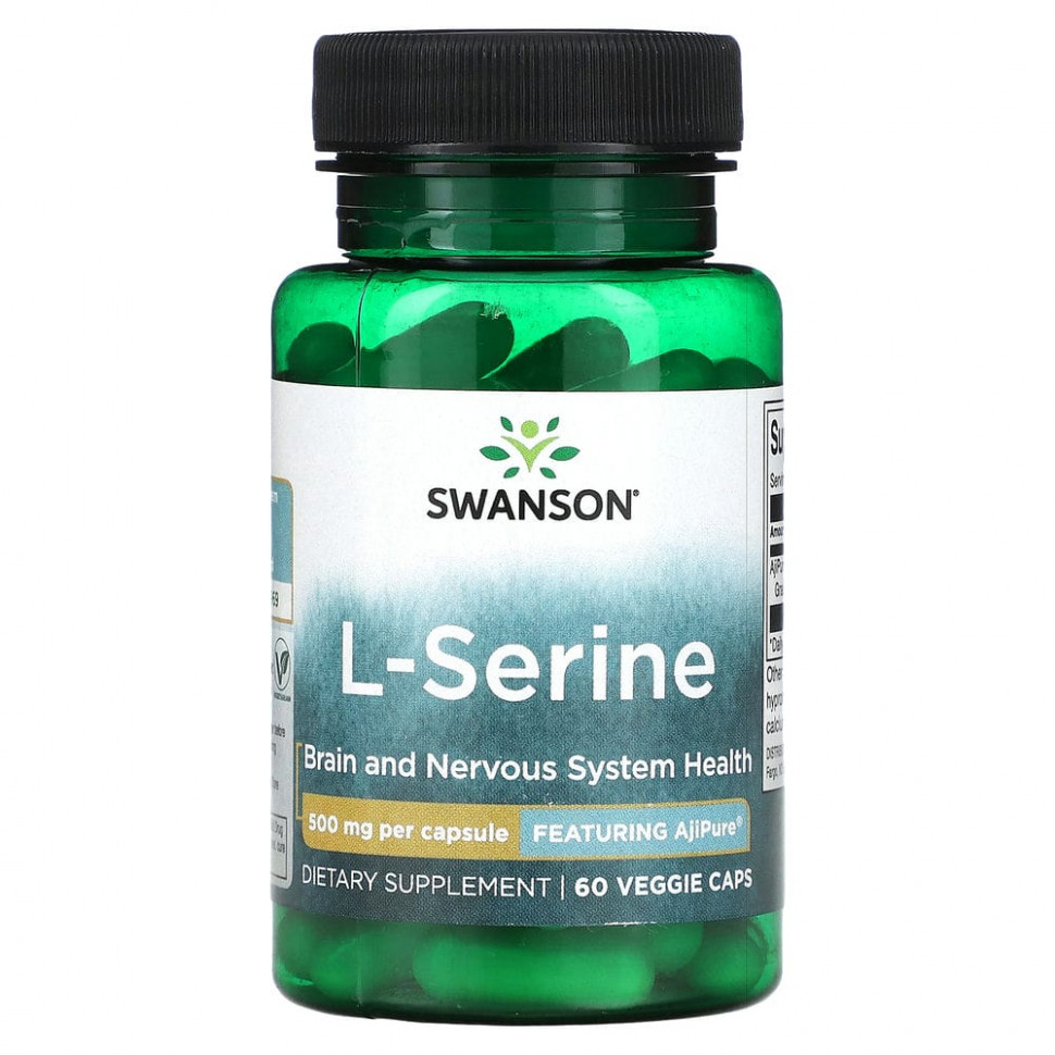 ���� ������ (Iherb) Swanson, L-�����, 500 ��, 60 ������������ ������, ������ �� 2430 ���