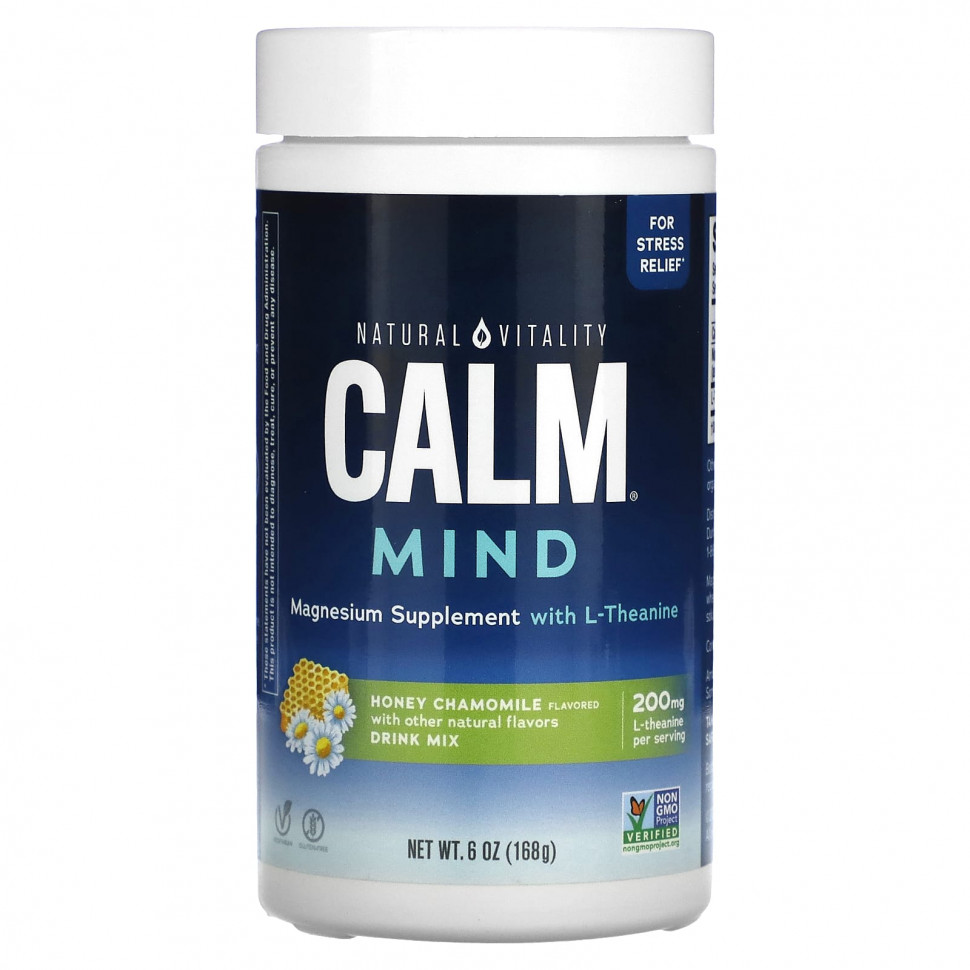 ���� ������ (Iherb) Natural Vitality, CALM Mind, ��������� ������� �� ������ ��� ������������� �������� � L-��������, ��� � �������, 168 � (6 �����), ������ �� 4160 ���