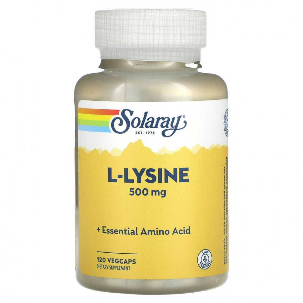 ���� ������ (Iherb) Solaray, L-�����, 500 ��, 120 ������������ ������, ������ �� 1670 ���