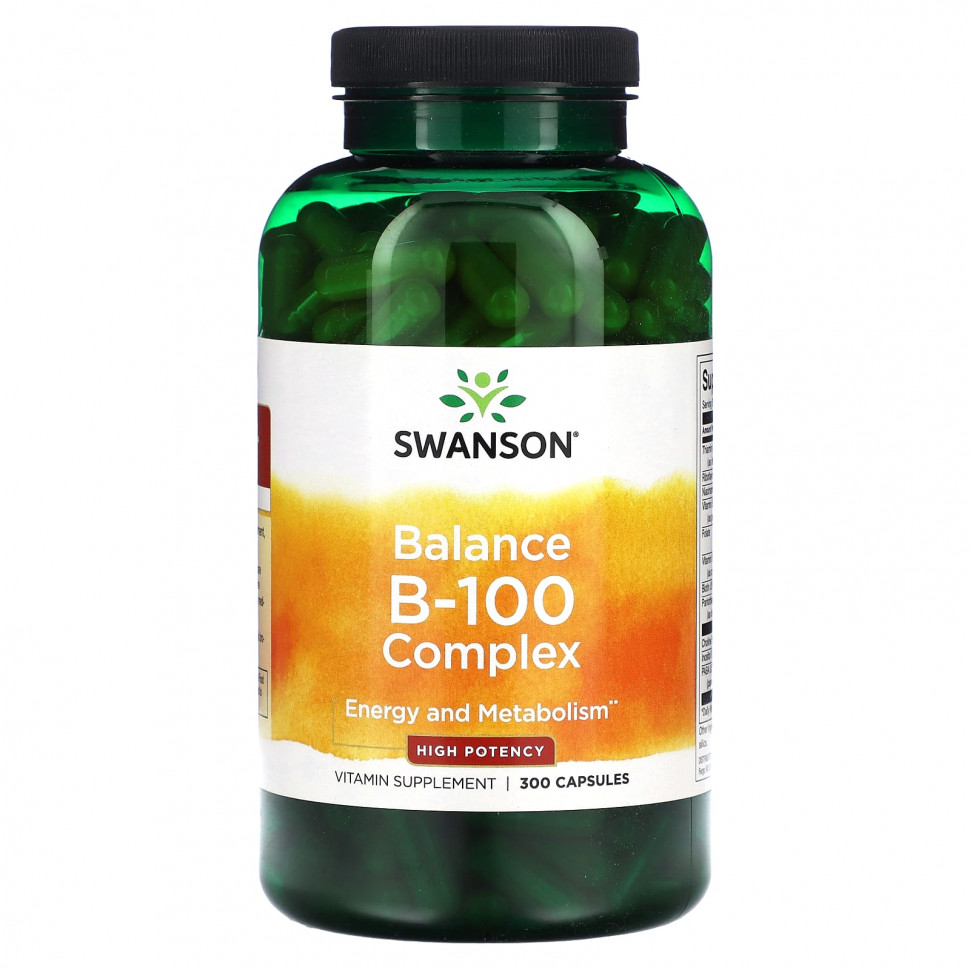 ���� ������ (Iherb) Swanson, Balance B-100 Complex, ������� �������������, 300 ������, ������ �� 6480 ���