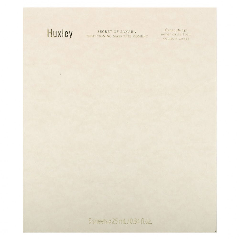 ���� ������ (Iherb) Huxley, Secret of Sahara, ����������� ����� ��� �������, One Moment, 5 ��., �� 25 �� (0,84 ����. �����), ������ �� 3680 ���