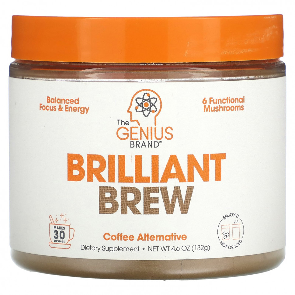   (Iherb) The Genius Brand, Brilliant Brew,  , 132  (4,6 )    -     , -, 