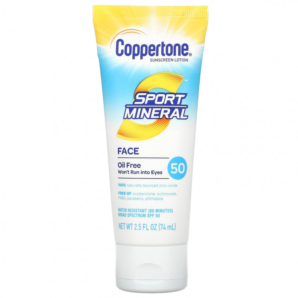   (Iherb) Coppertone, Sport Mineral,  , SPF 50,  , 74  (2,5 . ),   2170 