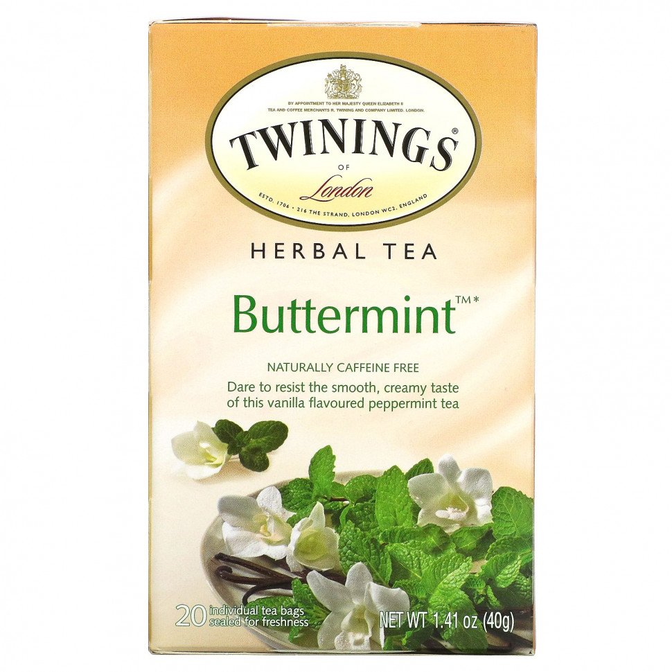   (Iherb) Twinings, Buttermint,     ,  , 20     , 40  (1,41 )    -     , -, 