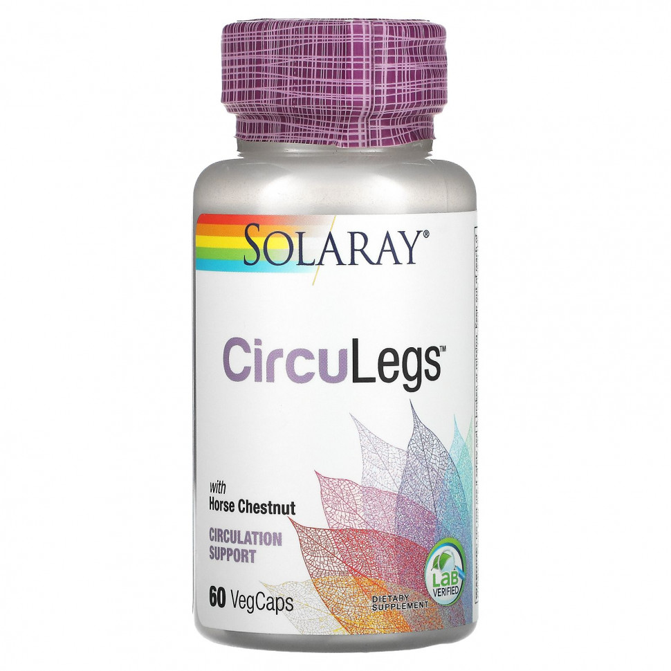 ���� ������ (Iherb) Solaray, CircuLegs � ������� ��������, 60 �������������� ������, ������ �� 2490 ���