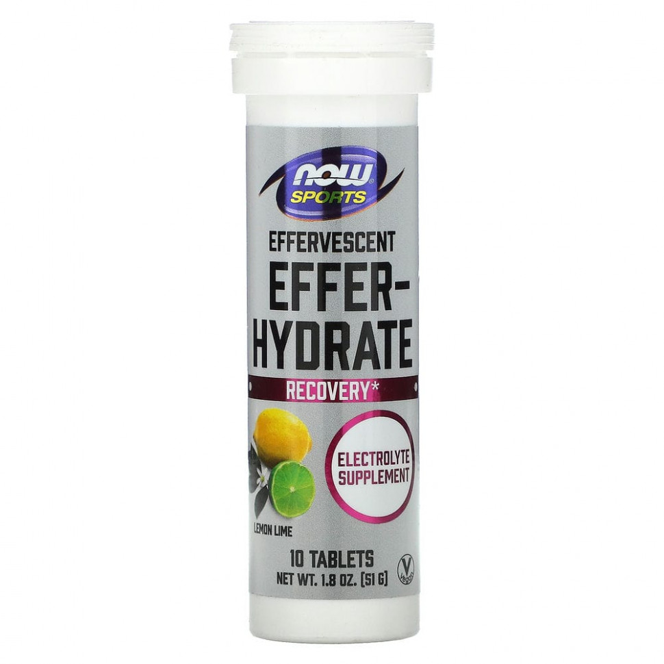   (Iherb) NOW Foods, Sports, Effer-Hydrate,   , 10 , 51  (1,8 )    -     , -, 